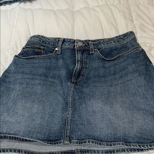 Blue A-Line Mini Skirt for Casual Wear Calvin Klein